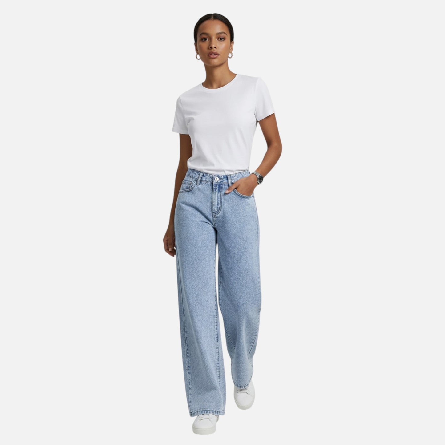 Virashoper Women Loose Denim Pants – Tailored Leisure Classic