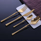 Gold Stainless Steel Cutlery Set
