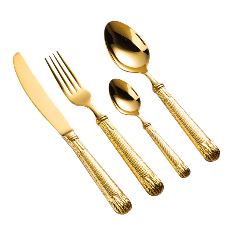 Elnoora Gold Stainless Steel Cutlery Set