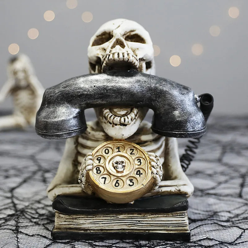 Halloween Skull Phone Decoration