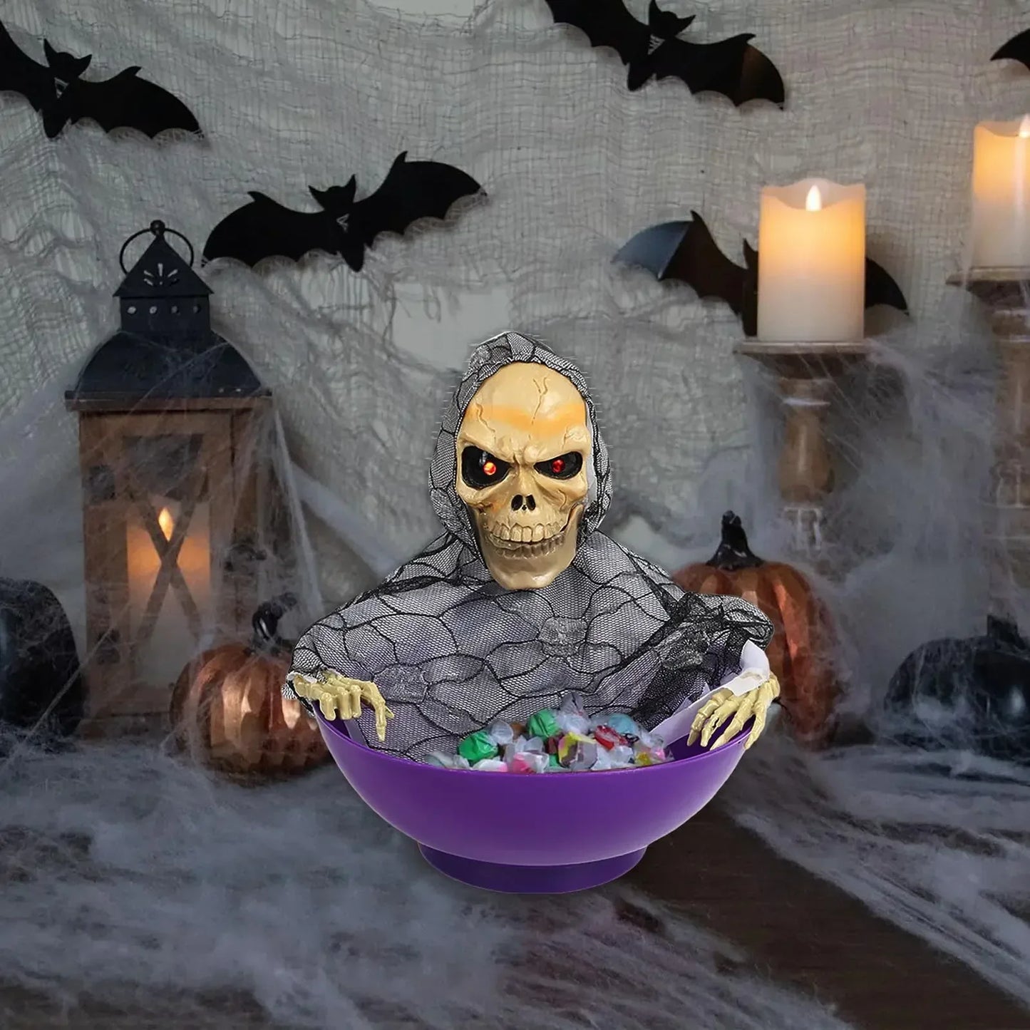 Motion-Activated Skeleton Candy Bowl