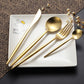 Arya Gold Cutlery Set – Elegant Simplicity in Gold