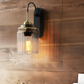 Industrial Glass Funnel Wall Lamp