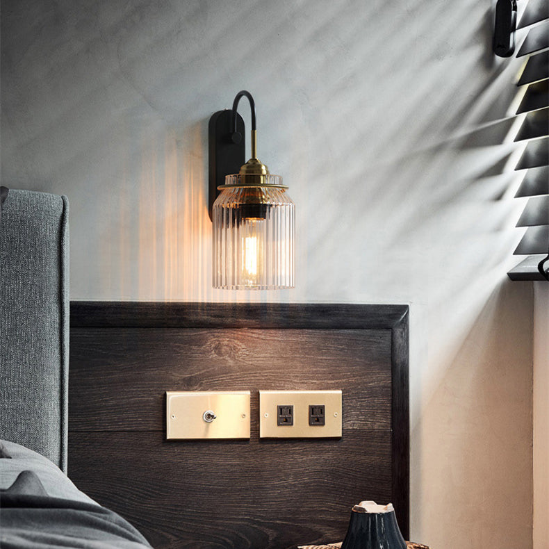 Industrial Glass Funnel Wall Lamp