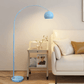 Nordic Arc Floor Lamp with Hemispherical Shade