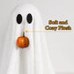 Light-Up Halloween Ghost with Pumpkin Mouth