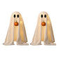 Light-Up Halloween Ghost with Pumpkin Mouth