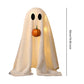 Light-Up Halloween Ghost with Pumpkin Mouth