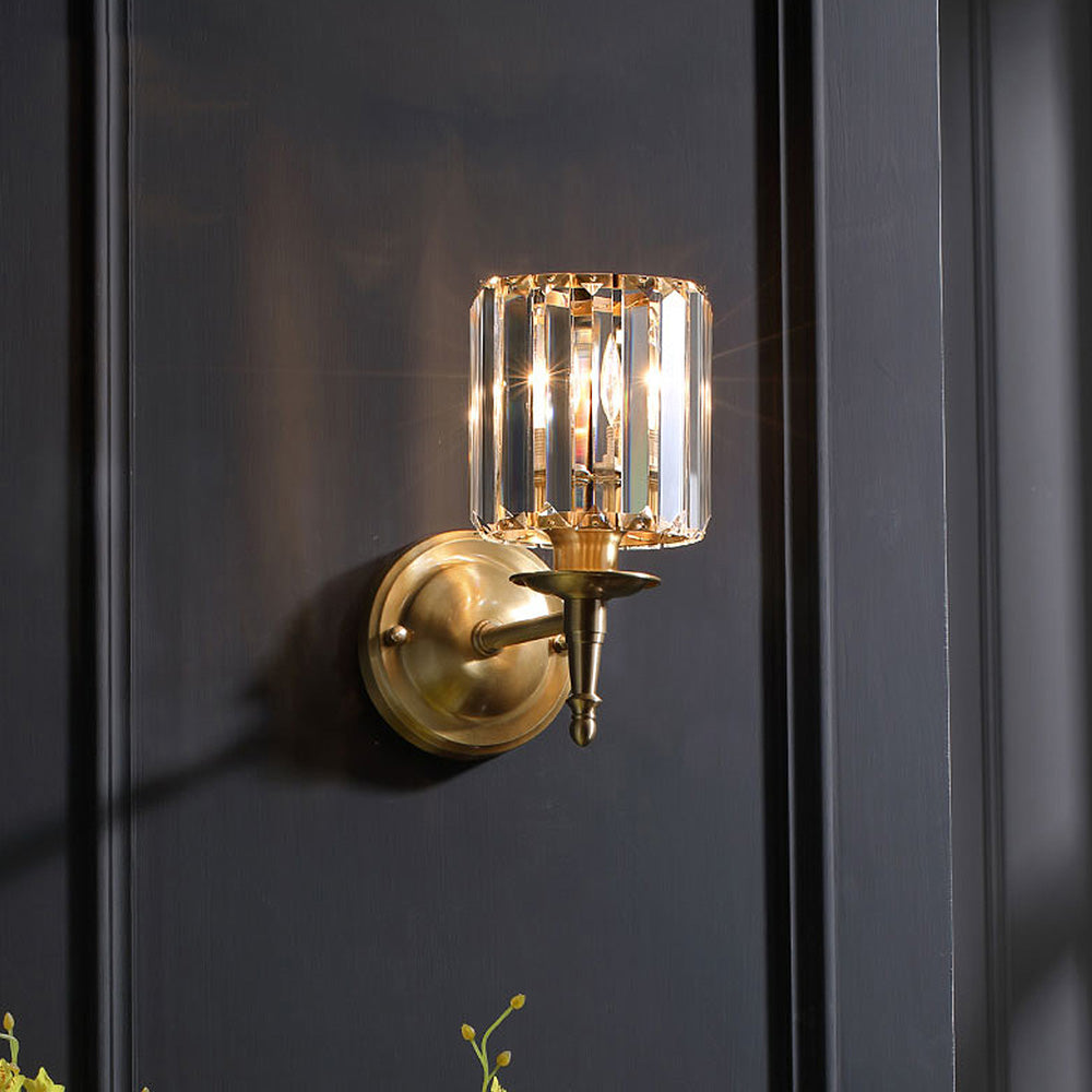 Luxury Clear Crystal Wall Light