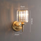 Luxury Clear Crystal Wall Light