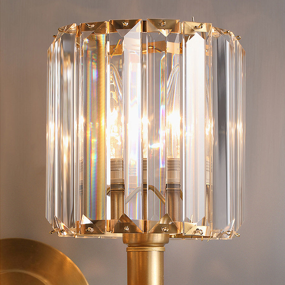 Luxury Clear Crystal Wall Light