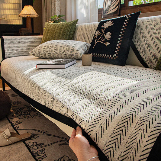Modern Chenille Fabric Anti-Scratch Non-Slip Couch Cover