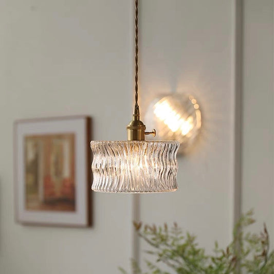 Sleek Glass Shade Pendant Light