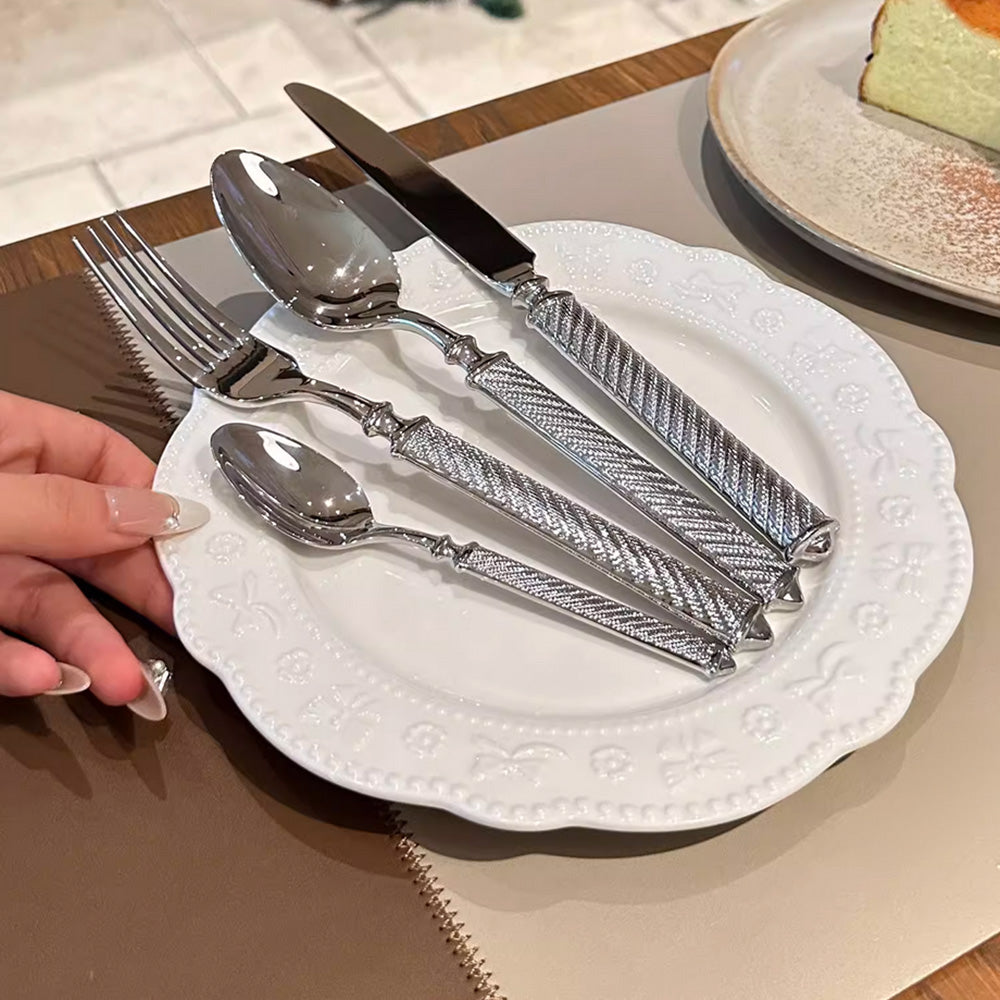 Realm Silver Luxury Elegant Cutlery Set