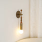 Persepolis-Inspired Marble & Brass Wall Sconce