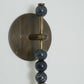 Persepolis-Inspired Marble & Brass Wall Sconce