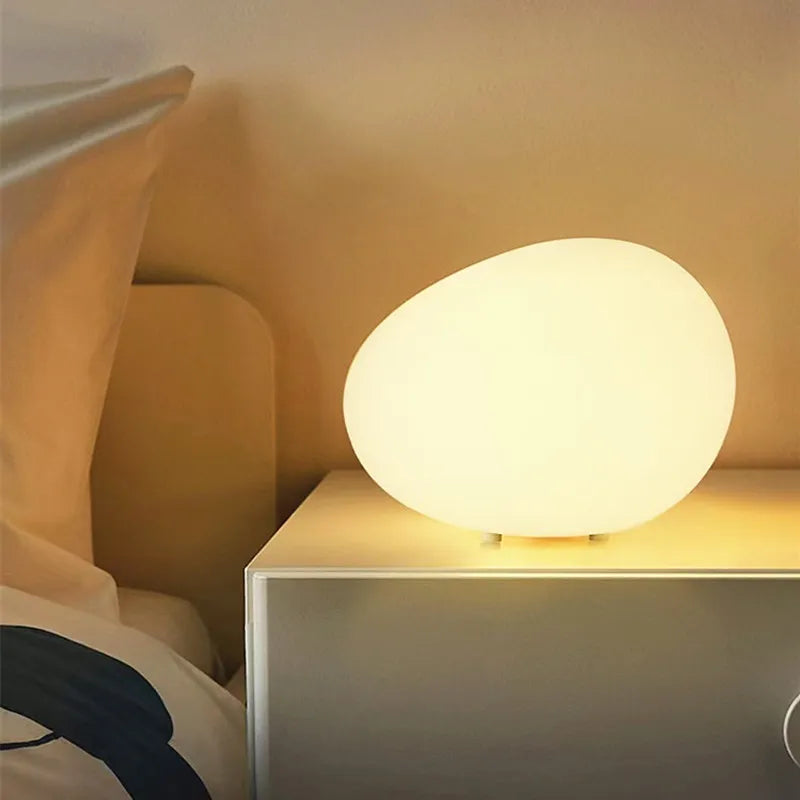 Minimalist Stone-Shaped Table Lamp