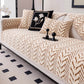 Premium Warm Wheat-Ear Plush Anti-Slip Couch Cover