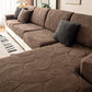 Modern Leaf Jacquard Waterproof Anti-Scratch Couch Cover