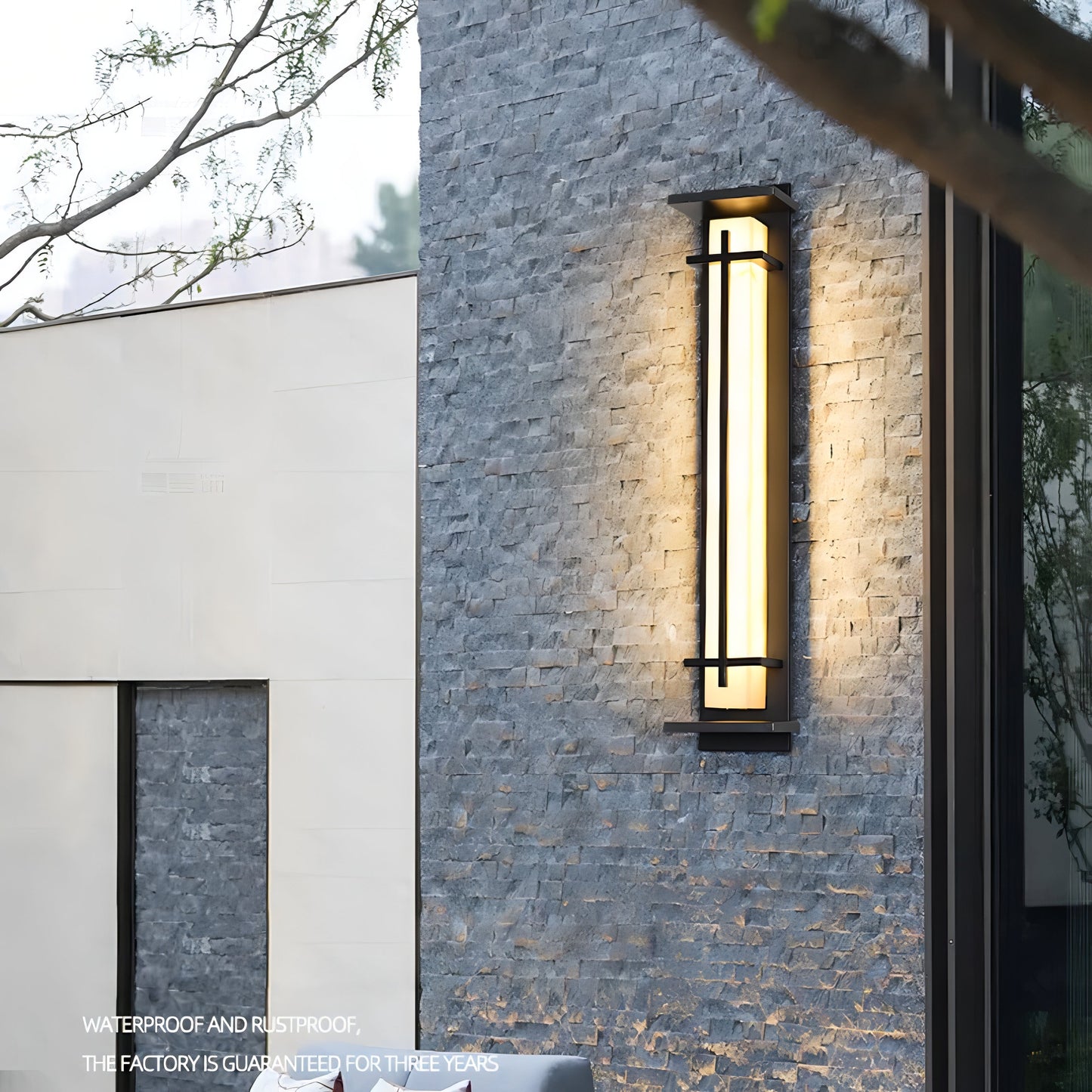 Nikolai Black Caged Outdoor Wall Light IP65 Waterproof