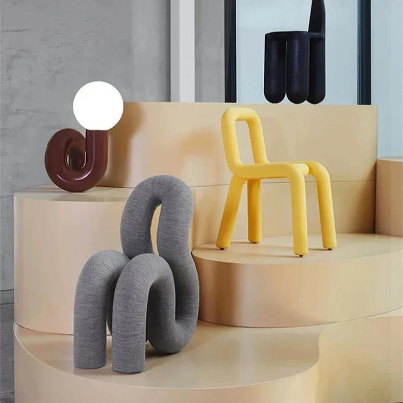 Nordic Twisted Ball Table Lamp – Sculptural LED Accent