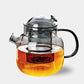 Modern Glass Teapot with Infuser – 680ml Borosilicate Tea Maker