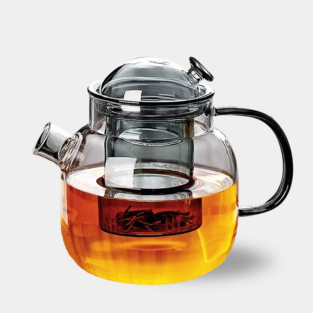 Modern Glass Teapot with Infuser – 680ml Borosilicate Tea Maker