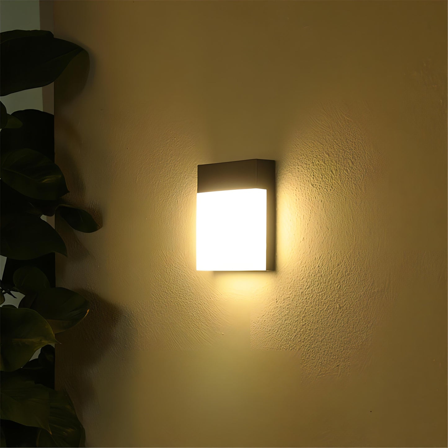 Rex - Modern Outdoor Square LED Light Box Wall Light 18W