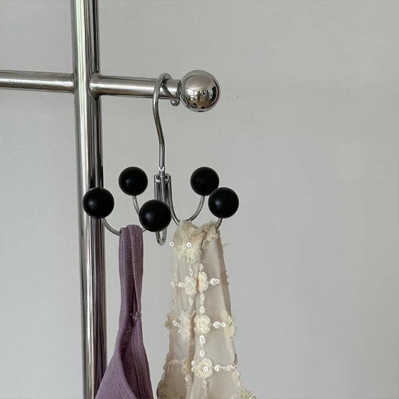 Rotating Wooden Ball Wall Hook