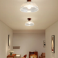 Solid Wood and Glass Modern Ceiling Lamp