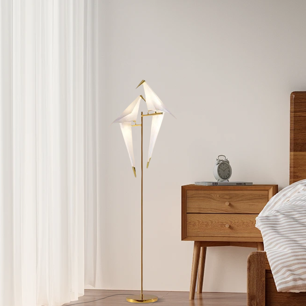 Floor Lamp Metal Bird Floor Lamp