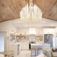 Tiered Wooden Stick Chandelier – Organic Statement Light