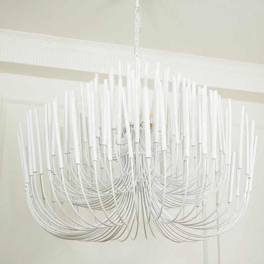 Tiered Wooden Stick Chandelier – Organic Statement Light
