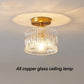 Vintage Crystal Clear Glass Ceiling Light Hallway