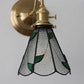 Vintage Glass Wall Sconce Light