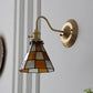 Vintage Glass Wall Sconce Light
