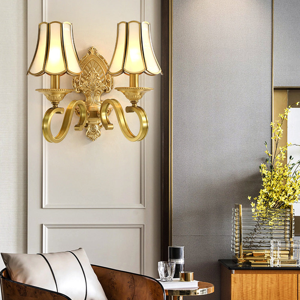 Vintage Gold Luxury Wall Lamp