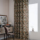 Beige Flower Tassel Semi Blackout Curtain for Privacy