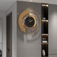 Gold Geometric Wall Clock