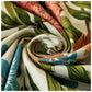 Tropical Monstera Cotton Tablecloth