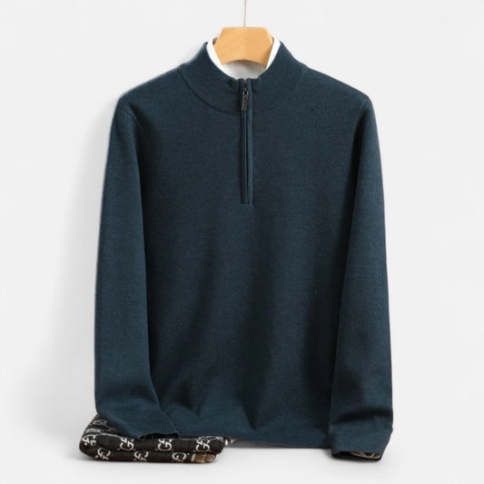 Virashoper Men’s Merino Wool Half-Zip Sweater