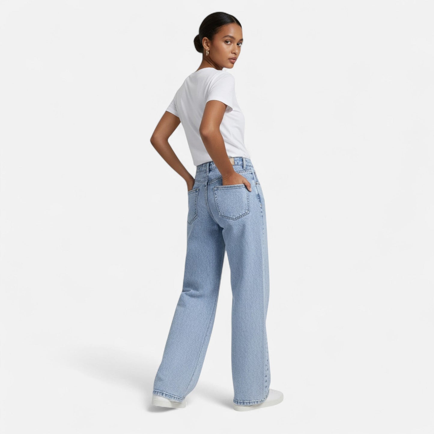 Virashoper Women Loose Denim Pants – Tailored Leisure Classic