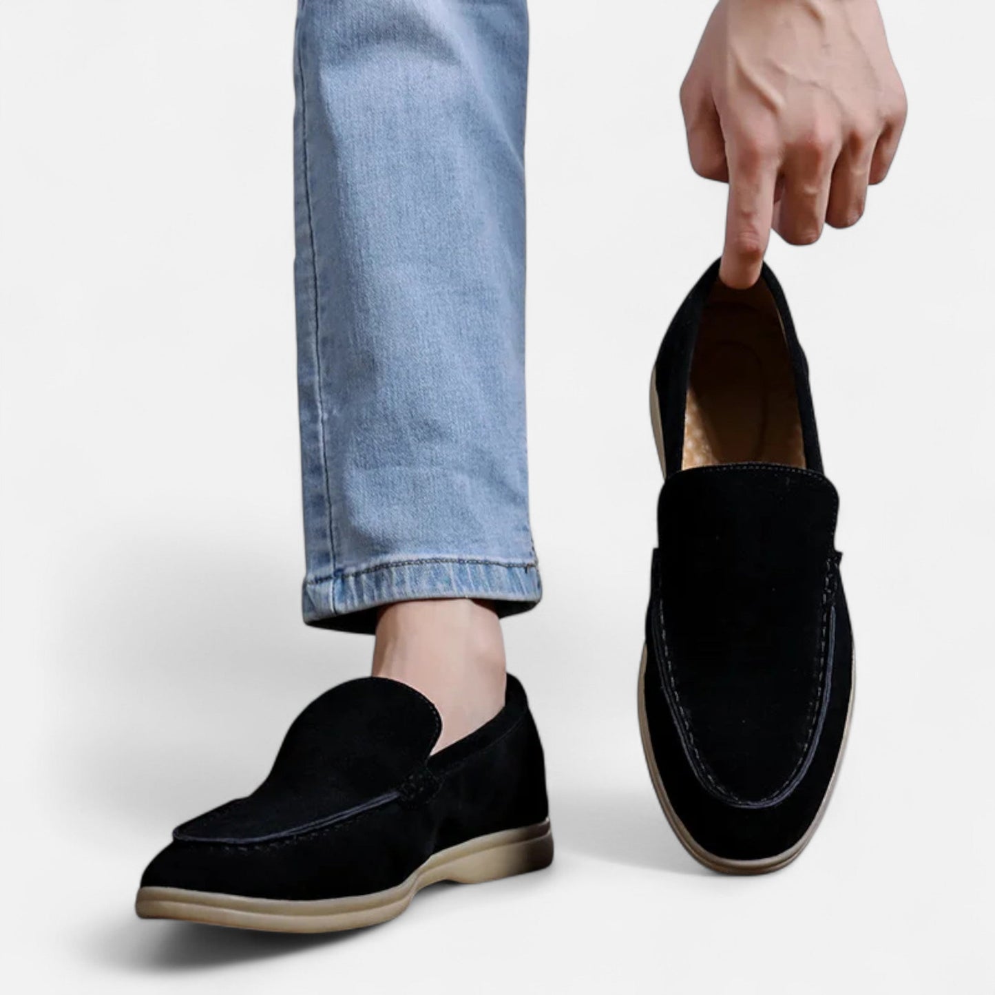 Virashoper Men’s Suede Loafers | Classic Slip-On Elegance