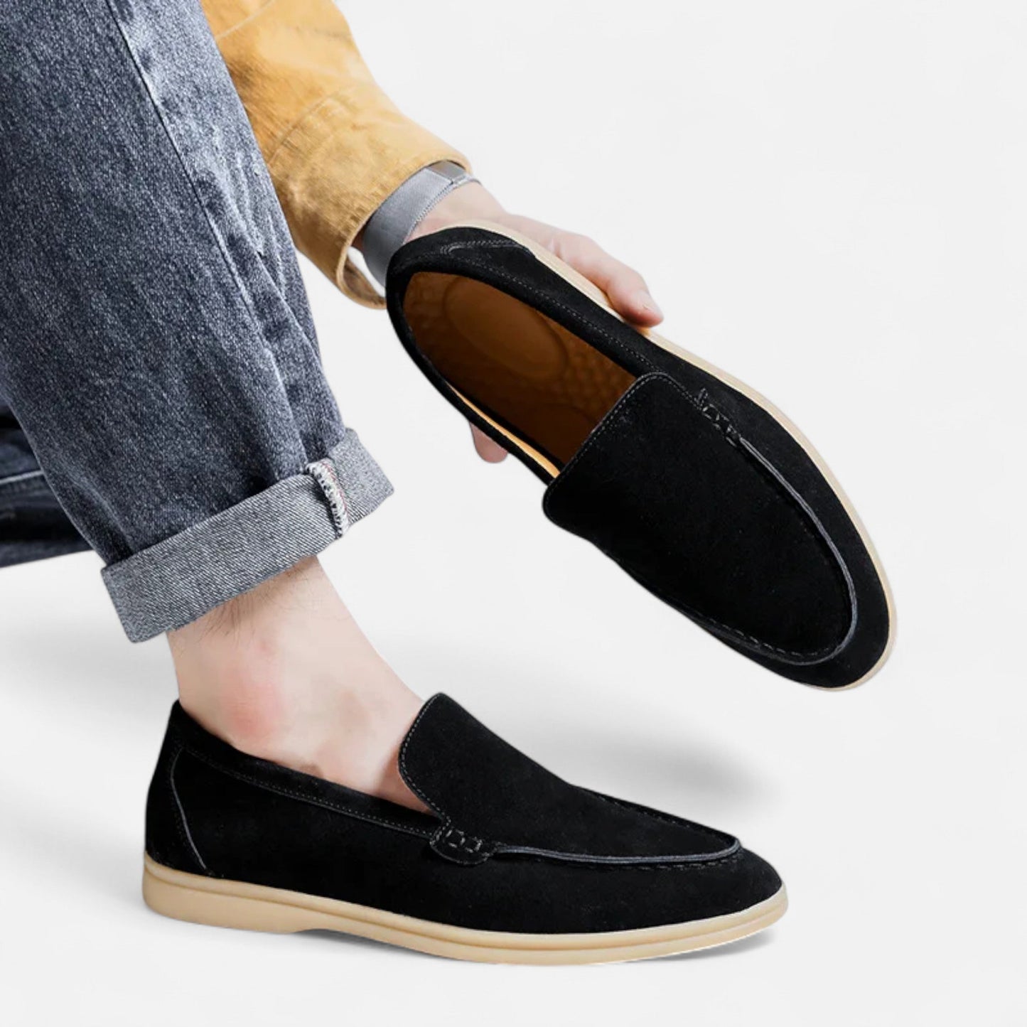 Virashoper Men’s Suede Loafers | Classic Slip-On Elegance