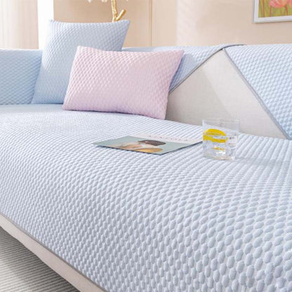 Multifunctional Cooling Waterproof Furniture Protector Sectional Couch Cover with Ice Silk Fabric