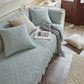 Fashion Leaf Trim Cotton Washable Couch Cover 70x70 cm