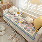 Floral Handmade Pure Cotton Protective Couch Cover, Non-Slip