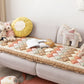 Floral Handmade Pure Cotton Protective Couch Cover, Non-Slip