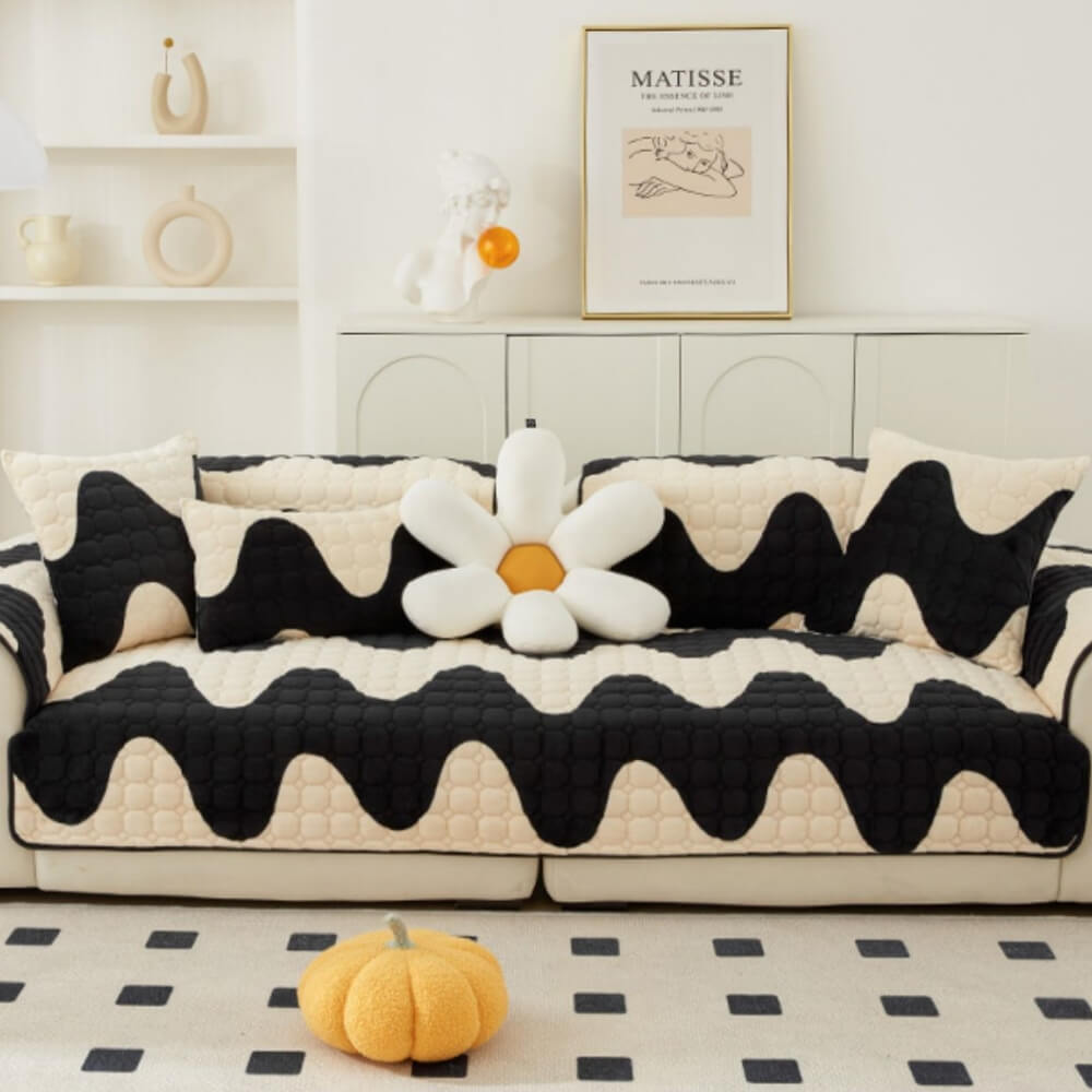 Milk Velvet Sofa Cover Non-slip Protection for Furniture