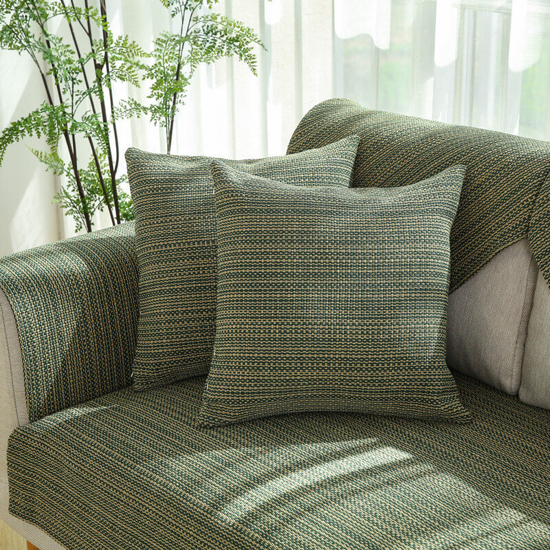 Nature Linen Handwoven Anti-scratch Couch Cover 70x70 cm